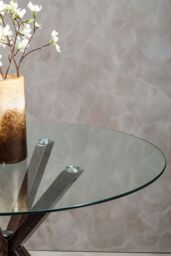 Orsina Salford Dining Table With Black Wood Effect Metal Legs - thumbnail 3