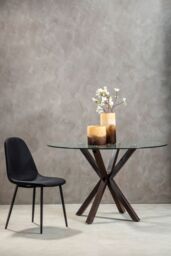 Orsina Salford Dining Table With Black Wood Effect Metal Legs - thumbnail 2