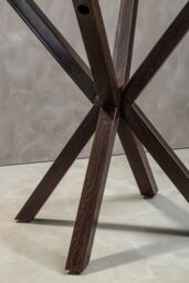Orsina Salford Dining Table With Black Wood Effect Metal Legs - thumbnail 4
