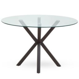 Orsina Salford Dining Table With Black Wood Effect Metal Legs - thumbnail 1