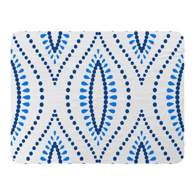 Benjamin Tate Design Boho Intricate Ogee Blanket in Natural - Size: 120 cm x 150 cm - image 1