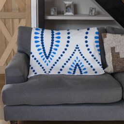 Benjamin Tate Design Boho Intricate Ogee Blanket in Natural - Size: 120 cm x 150 cm - thumbnail 2