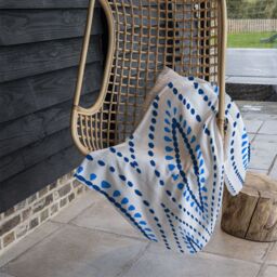 Benjamin Tate Design Boho Intricate Ogee Blanket in Natural - Size: 120 cm x 150 cm - thumbnail 4