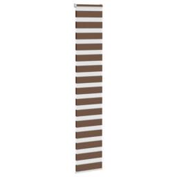 Berkfield Home Elegant Zebra Blind Brown 45x230 cm Fabric Width 40.9 cm Polyester - thumbnail 1