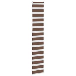 Berkfield Home Elegant Zebra Blind Brown 45x230 cm Fabric Width 40.9 cm Polyester - thumbnail 4