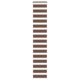 Berkfield Home Elegant Zebra Blind Brown 45x230 cm Fabric Width 40.9 cm Polyester - thumbnail 2