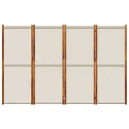 Berkfield Home 4-Panel Room Divider Light Grey 280x180 cm - thumbnail 4