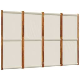 Berkfield Home 4-Panel Room Divider Light Grey 280x180 cm - thumbnail 2