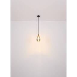 Netlighting Fanni Dome Pendant Ceiling Light Matt Black Smoke Glass Shade 1x E27 - thumbnail 5