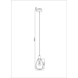 Netlighting Fanni Dome Pendant Ceiling Light Matt Black Smoke Glass Shade 1x E27 - thumbnail 6
