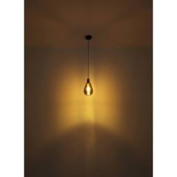 Netlighting Fanni Dome Pendant Ceiling Light Matt Black Smoke Glass Shade 1x E27 - thumbnail 3