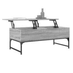 Berkfield Home Coffee Table Grey Sonoma 100x50x40 cm Engineered Wood & Metal - Size: 100 x 50 x 40 cm - thumbnail 4