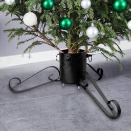 Berkfield Home Christmas Tree Stand Black 58x58x21 cm - Size: 58 x 58 x 21 cm