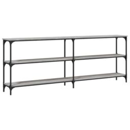 Berkfield Home Console Table Grey Sonoma 200x29x75 cm Engineered Wood - Size: 200 x 29 x 75 cm - thumbnail 6