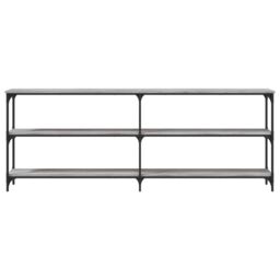 Berkfield Home Console Table Grey Sonoma 200x29x75 cm Engineered Wood - Size: 200 x 29 x 75 cm - thumbnail 4