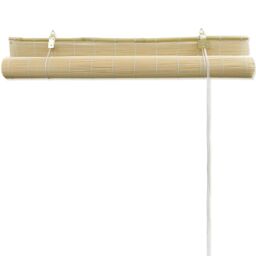 Berkfield Home Roller Blind Bamboo 150x160 cm Natural in Brown - thumbnail 4