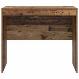 Berkfield Home Writing Desk - Old Wood Old wood Particle board 90 x 50 x 76 cm in Brown - thumbnail 5