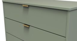 Ready Assembled 2 U Fuji 5 Drawer Chest (Ready Assembled) in Pale Green - thumbnail 4
