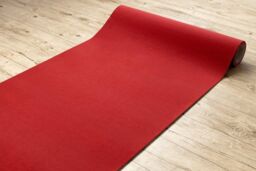 RugsX Anti-Slip Rumba Rug in Red - Size: 80 cm x 250 cm - thumbnail 5