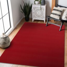 RugsX Anti-Slip Rumba Rug in Red - Size: 80 cm x 250 cm - thumbnail 3