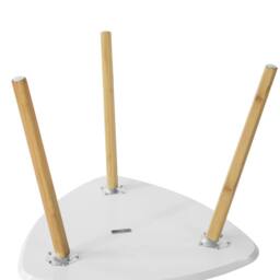 SoBuy Nesting Coffee Tables - Bamboo Legs in White - thumbnail 8