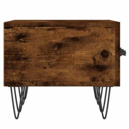 Berkfield Home TV Cabinet Smoked Oak 150x36x30 cm Engineered Wood in Brown - Size: 150 x 36 x 30 cm - thumbnail 7