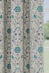 Enhanced Living 100% Blackout Floral Thermal Pair of Curtains Tape Top Header Curtains for Living Rooms & Bedrooms - Size: 229 cm width x 274 cm drop - thumbnail 3