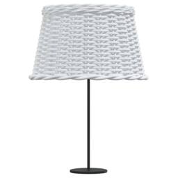 Berkfield Home Lamp Shade White √ò45x28 cm Wicker - Size: 45x28 cm - thumbnail 4