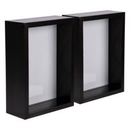 "Nicola Spring 3D Deep Box Photo Frames - 5 x 7"" - Pack of 5 in Black" - thumbnail 1