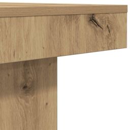 Berkfield Home Coffee Table Artisan Oak 90x90x28 cm Engineered Wood in Brown - Size: 90 x 90 x 28 cm - thumbnail 7