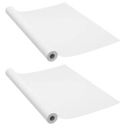 Berkfield Home Self-adhesive Furniture Films 2 pcs White 500x90 cm PVC - thumbnail 3