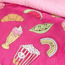 OHS Sweetie Pies Flannel Fleece Throw Blanket Soft Bedspread - Size: 125 cm x 150 cm - thumbnail 2