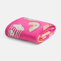 OHS Sweetie Pies Flannel Fleece Throw Blanket Soft Bedspread - Size: 125 cm x 150 cm - thumbnail 3