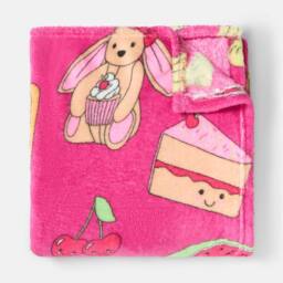 OHS Sweetie Pies Flannel Fleece Throw Blanket Soft Bedspread - Size: 125 cm x 150 cm - thumbnail 4
