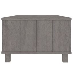 Berkfield Home Coffee Table HAMAR Light Grey 100x55x35 cm Solid Wood Pine - Size: 100 x 55 x 35 cm - thumbnail 6