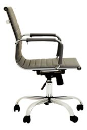Orsina Ergonomic Black Low Back Home Office Chair, Comfortable Work From Home Chair, Movable Ergonomic Work Chair - thumbnail 4