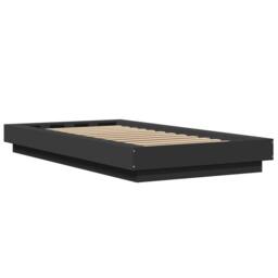 Berkfield Home Bed Frame without Mattress Black 75x190 cm Small Single - thumbnail 6