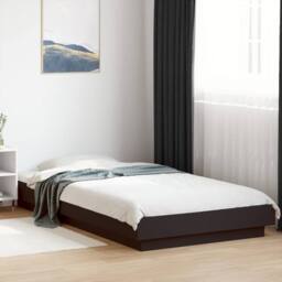 Berkfield Home Bed Frame without Mattress Black 75x190 cm Small Single - thumbnail 2