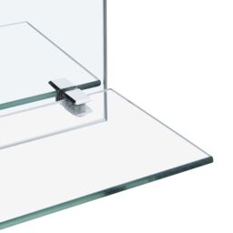 Berkfield Home Wall Mirror with Shelf 40x60 cm Tempered Glass in Silver - thumbnail 4