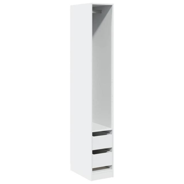 Berkfield Home Wardrobe White 30x50x200 cm Engineered Wood - Size: 30 x 50 x 200 cm - image 1