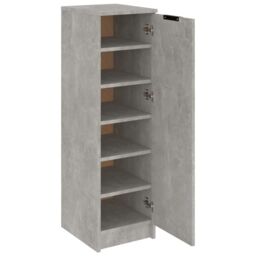Berkfield Home Shoe Cabinet Concrete Grey 30x35x100 cm Engineered Wood - Size: 30 x 35 x 100 cm - thumbnail 6
