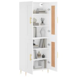 Berkfield Home Highboard White 69.5x34x180 cm Engineered Wood - thumbnail 3
