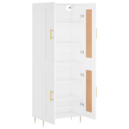Berkfield Home Highboard White 69.5x34x180 cm Engineered Wood - thumbnail 4