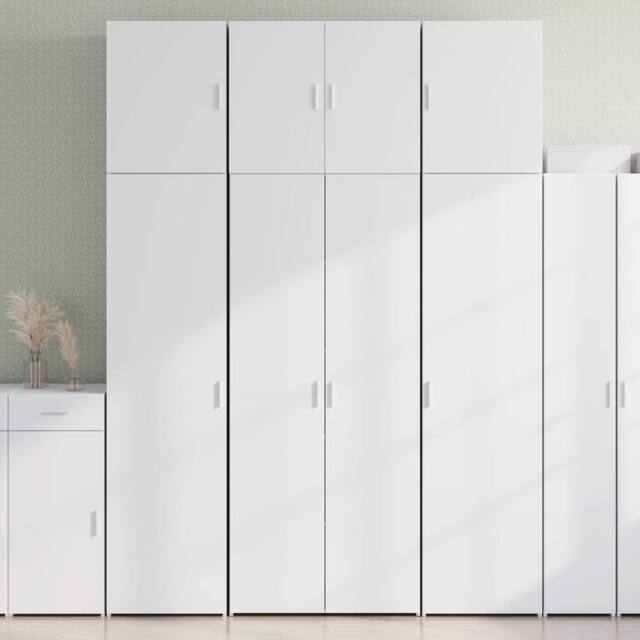 Berkfield Home Highboard White 80x42.5x249 cm Engineered Wood - image 1