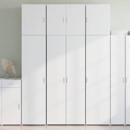 Berkfield Home Highboard White 80x42.5x249 cm Engineered Wood - thumbnail 1