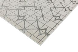 The Rug Shop UK Grey Modern Geometric Easy To Clean Cotton Backing Area Rug - Size: 240 cm x 340 cm - thumbnail 2