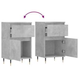 Berkfield Home Sideboard Concrete Grey 40x35x70 cm Engineered Wood - Size: 40 x 35 x 70 cm - thumbnail 9