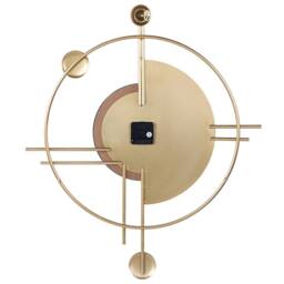 Wyld and Coco Heritage Home Vintage Wall Clock Gold and Black Iron Frame 59 x 67cm - Size: 59 x 67 cm - thumbnail 3