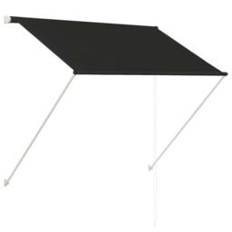 Berkfield Home Retractable Awning 100x150 cm Anthracite in Black - thumbnail 2