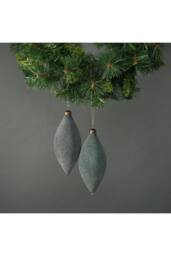 KDMD Celeste Drop Bauble Jade Set of 4 in Grey - thumbnail 1